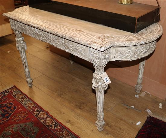 A French painted centre table W.129cm